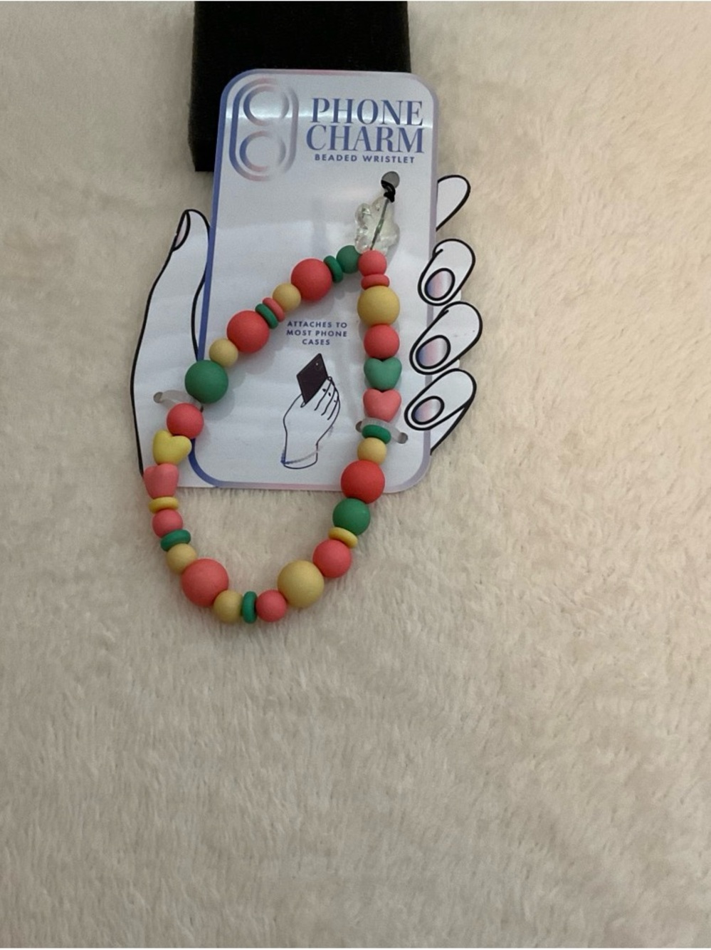 Kids Beaded Phone Charm Wristlet - Multicolor